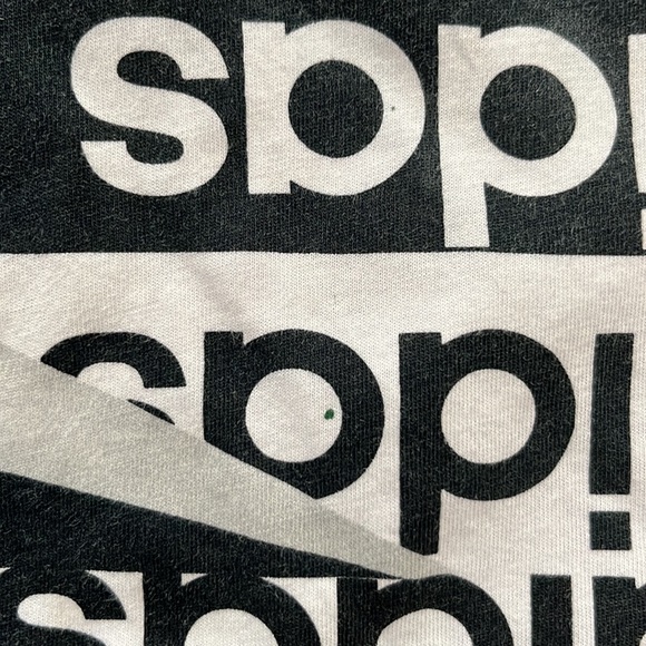 adidas Logo ALL OVER Black and White Print Tee Shirt - Picture 6 of 13